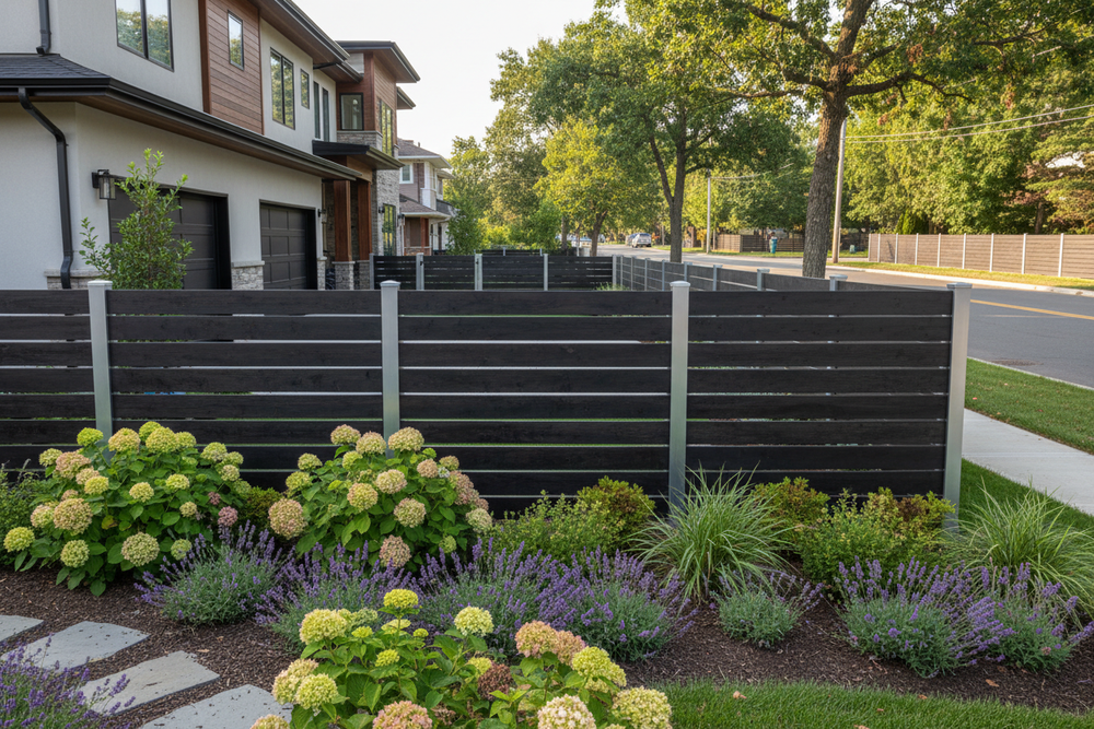 我需要黑色fence  然后在下面加入一些投影的阴影 像是在影棚拍摄一样